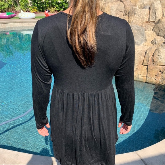 🆕 Black Swing Dress with Pockets - Picture 5 of 6